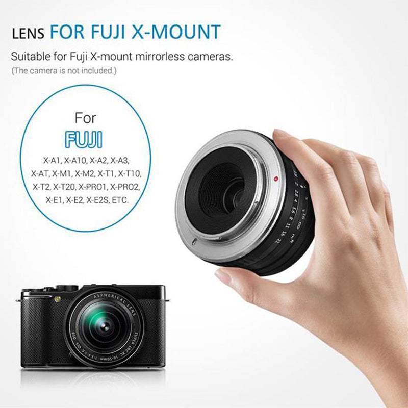VELEDGE 32mm F1.6 Large Aperture Manual Focus Lens for Fujifilm X-T X-PRO X-E Mirrorless Digital Camera VELEDGE 32mm F1.6 Large Aperture Manual Focus Lens for Fujifilm X-T X-PRO X-E Mirrorless Digital Camera
